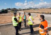 Visita a las obras de la rotonda de acceso a Cabo de Palos