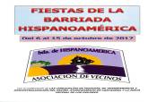 Cartel de las fiestas de la Barriada Hispanoamrica 2017