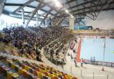 Partido entre el Pl�sticos Romero Cartagena FS y El Pozo Murcia en el Palacio de Deportes