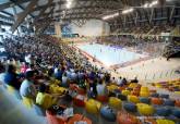 Partido entre el Pl�sticos Romero Cartagena FS y El Pozo Murcia en el Palacio de Deportes