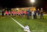 Saque de honor del primer partido de la liga local de aficionados