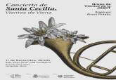 Cartel del concierto de la Joven Orquesta Sinfnica de Cartagena por Santa Cecilia 'Vientos de Viena'