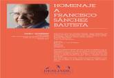 Homenaje a Francisco S�nchez Bautista en el festival po�tico Deslinde