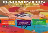 Cartel del I Circuito Solidario Amistoso e Inclusivo de Bdminton 2017