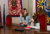 Recepcin a los alumnos de sexto de primaria del CEIP San Isidoro y Santa Florentina que participarn en el pleno infantil