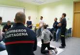 Curso de desfibrilador a los bomberos