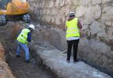 Visita a los trabajos de recuperacin de la Muralla de Felipe V