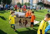 Acto de UNICEF por el Da Internacional de los Derechos Infantiles en la jornada 4 de la XXV Liga Comarcal de Ftbol Base de Cartagena