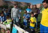 Acto de UNICEF por el Da Internacional de los Derechos Infantiles en la jornada 4 de la XXV Liga Comarcal de Ftbol Base de Cartagena