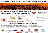 Cartel Concierto Banda Sinfnica de la Federacin de Murcia a favor de la asociacin Prometeo