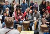 Acto 'Que el poder de los tambores ponga la chispa de nuevo en tu vida' por el 25N