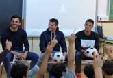 Visita de jugadores del FC Cartagena al CEIP La Asomada