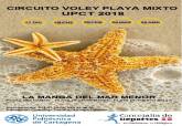 Cartel del Circuito de Voley Playa UPCT 2018