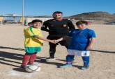 Jornada ocho de la Liga comarcal de fútbol base, encuentro entre CD Santiago y CD Minerva alevines