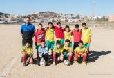 Jornada ocho de la Liga comarcal de f�tbol base, encuentro entre CD Santiago y CD Minerva alevines