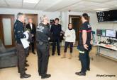 Visita Policía Local y Bomberos en nochebuena Navidad Parque de Seguridad