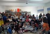 Campaa absentismo escolar, el CEIP Asdrubal recibe al FC.Cartagena