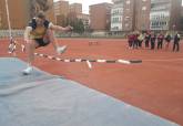Alumnos del Hispania en la Pista Municipal de Atletismo. Programa ADE