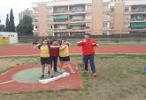 Alumnos del Hispania en la Pista Municipal de Atletismo. Programa ADE