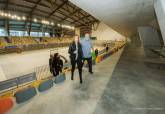 Visita al Palacio de Deportes de la alcaldesa junto a los concejales de Infraestructuras y Deportes