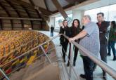 Visita al Palacio de Deportes de la alcaldesa junto a los concejales de Infraestructuras y Deportes