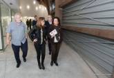 Visita al Palacio de Deportes de la alcaldesa junto a los concejales de Infraestructuras y Deportes