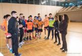 Visita al Palacio de Deportes de la alcaldesa junto a los concejales de Infraestructuras y Deportes