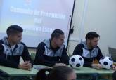 Jugadores del F.C. Cartagena visitarn el colegio San Antonio Abad