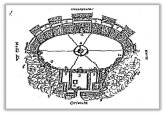Dibujo del s.XVIII del anfiteatro romano