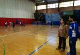 Visita de Obdulia Gmez al Clnic Ftbol Sala