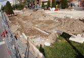 Obras del aparcamiento subterr�neo de la plaza de Espa�a