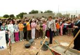 Acto de colocaci�n de la primera piedra del pabell�n de El Albuj�n