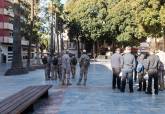 Militares en el ensayo previo a la Ruta de las Fortalezas