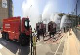 Intervenciones de bomberos de Cartagena en el simulacro de terremoto
