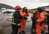 Intervenciones de bomberos de Cartagena en el simulacro de terremoto