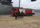 Intervenciones de bomberos de Cartagena en el simulacro de terremoto