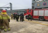 Intervenciones de bomberos de Cartagena en el simulacro de terremoto