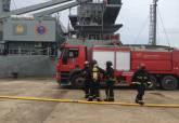 Intervenciones de bomberos de Cartagena en el simulacro de terremoto