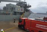 Intervenciones de bomberos de Cartagena en el simulacro de terremoto