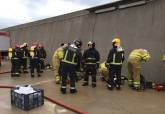 Intervenciones de bomberos de Cartagena en el simulacro de terremoto