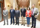 Reunion del concejal de Urbanismo, Francisco Aznar, con el consejero de Fomento, Patricio Valverde