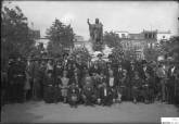 Inauguracin de la estatua de Isidoro Miquez en la plaza San Francisco en 1927 (FOTO CEHIFORM)