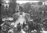 Inauguracin de la estatua de Isidoro Miquez en la plaza San Francisco en 1927 (FOTO CEHIFORM)