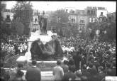 Inauguracin de la estatua de Isidoro Miquez en la plaza San Francisco en 1927 (FOTO CEHIFORM)