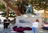 Recreacin de la inauguracin de la estatua de Isidoro Miquez en la Plaza San Francisco