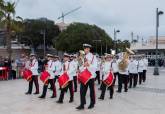 Arriado solemne de Bandera durante el Da de las Fuerzas Armadas