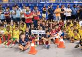 Clausura de la Liga Comarcal de Ftbol Base en el Palacio de Deportes