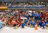 Clausura de la Liga Comarcal de Ftbol Base en el Palacio de Deportes