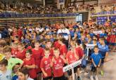 Clausura de la Liga Comarcal de Ftbol Base en el Palacio de Deportes