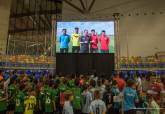 Clausura de la Liga Comarcal de Ftbol Base en el Palacio de Deportes